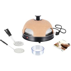 Emerio PO-115985 4-Persoons Pizzarette Terracotta/Zwart