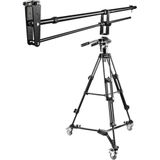 Walimex Pro Kamera Kran Set Director Pro II Speciaal statief 1/4 inch Zwart Met contragewicht Belastbaar tot 50 kg