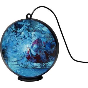 Konstsmide 1560-700 LED-raamhanger Kerstman met slee LED Zwart Timer