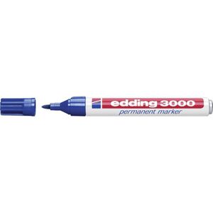 Edding 3000 4-3000-1-1003 Permanent marker Blauw Watervast: Ja
