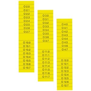 Weidmüller 1045500000 ET S7-200-TU-A4-1 Labelprinter Markeringsvlak: 15.50 x 203 mm Turquoise Aantal markeringen: 800 10 stuk(s)