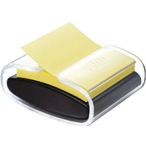 Post-it Houder voor plaknotities PRO-B1Y Aantal bladen (max.): 90 vel Geel Kleur container: Zwart (transparant)