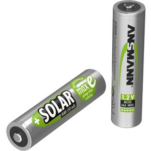 Ansmann HR03 Solar maxE Oplaadbare AAA batterij (potlood) NiMH 550 mAh 1.2 V 2 stuk(s)