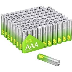 GP Super Alkaline batterijen AAA micro mini penlite LR03 batterij 1.5V - 80 stuks - AAA batterij