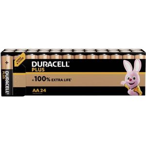 Duracell Plus AA-alkalinebatterijen - 24 stuks