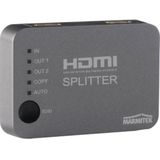 Marmitek Split 312 2 poorten HDMI-splitter 3D-weergave mogelijk 3840 x 2160 Pixel Zilver
