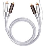 Oehlbach Silver Express Plus Cinch Audio Aansluitkabel [2x Cinch-stekker - 2x Cinch-stekker] 0.50 m Transparant