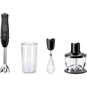 Braun MQ 3135BK Blender 900 W Met mixbeker, Met hakmolenopzet Zwart