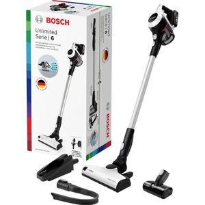 Bosch Serie 6 BKS611MTB Steelstofzuiger & Elektrische Bezem - Zakloos Zwart/Wit