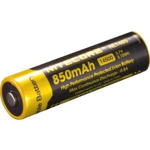 NiteCore NL1485 Speciale oplaadbare batterij 14500 Li-ion 3.7 V 850 mAh