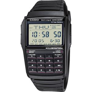 Casio DBC-32-1AES Horloge Kwarts (l x b x h) 50.4 x 37.4 x 12 mm Zwart Materiaal (behuizing): Hars Materiaal (armband): Hars