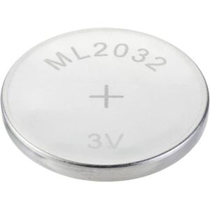 VOLTCRAFT Oplaadbare knoopcel ML2032 Lithium 65 mAh 3 V 1 stuk(s)