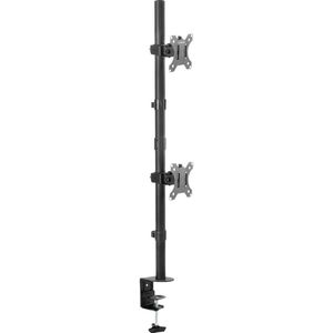 SpeaKa Professional SP-MM-420 Monitorbeugel 2-voudig 33,8 cm (13,3) - 81,3 cm (32) Zwart Kantelbaar en zwenkbaar, Draaibaar, In hoogte verstelbaar