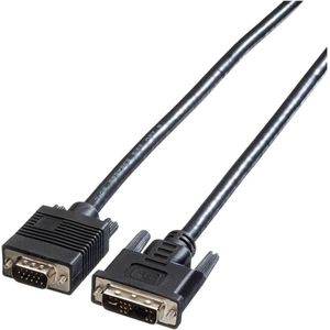 ROLINE DVI-VGA kabel, DVI (12+5) - HD15 M/M, 5 m