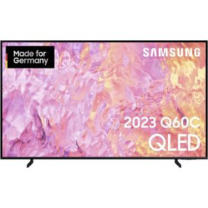 Samsung 2023 Q60C QLED QLED-TV 108 cm 43 inch Energielabel F (A - G) WiFi, UHD, Smart TV, QLED, CI+*, DVB-C, DVB-S2, DVB-T2 HD Zwart