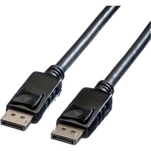 ROLINE DisplayPort kabel, DP-DP, v1.2, M - M, TPE, zwart, 1 m