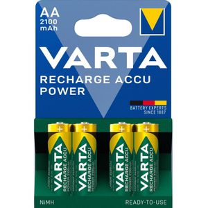 Varta RECH.AC.Power AA2100mAh BLI4 Oplaadbare AA batterij (penlite) NiMH 2100 mAh 1.2 V 4 stuk(s)