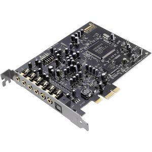 Sound Blaster SoundBlaster Audigy RX 7.1 Interne geluidskaart PCIe x1 Digitale uitgang, Externe koptelefoonaansluitingen