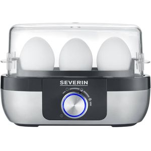 Severin EK 3163 - Eierkoker - Electrisch - 3 eieren - zilver/zwart