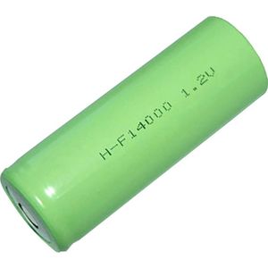 Mexcel -F14000 Speciale oplaadbare batterij 3/2 D Geschikt voor hoge stroomsterktes, Flat-top NiMH 1.2 V 14000 mAh