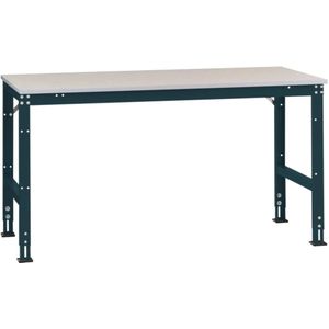 Manuflex AU4007.7016 Werk achtergrond tafel universele standaard met kunststof plaat, bxdxh = 1000x600x760-870 mm Antraciet