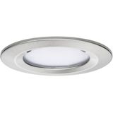 Paulmann Coin Slim LED-inbouwlamp voor badkamer Set van 3 stuks 6 W IP44 IJzer (geborsteld)