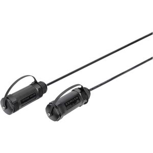Digitus AK-330130-150-S HDMI-kabel HDMI Aansluitkabel HDMI-A-stekker 15 m Zwart Vergulde steekcontacten, Slijtvast, Afgeschermd (dubbel), Afgeschermd (enkel),