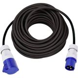 Max Hauri 162413 Stroom Verlengkabel 16 A Blauw, Zwart 15.00 m H07RN-F 3G 1,5 mm²