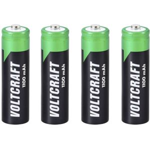 VOLTCRAFT HR06 Oplaadbare AA batterij (penlite) NiMH 1100 mAh 1.2 V 4 stuk(s)