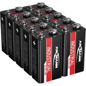 Ansmann Industrial 9V batterij (blok) Alkaline 9 V 10 stuk(s)