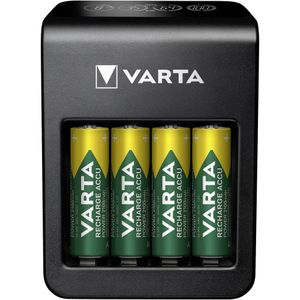 Varta LCD Plug Charger+ 4x 56706 Batterijlader NiMH AAA (potlood), AA (penlite), 9 V (blok)