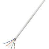 TRU COMPONENTS Netwerkkabel CAT 6 U/UTP 4 x 2 x 0.27 mm² Wit 50 m