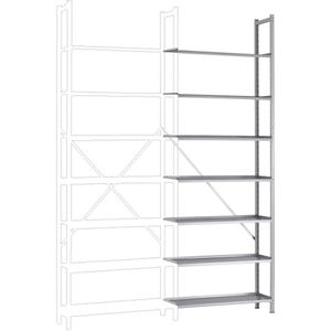 Manuflex RA3172.9006 Magazijnstelling uitbreidingsmodule (b x h x d) 1250 x 2500 x 700 mm Staalbodem