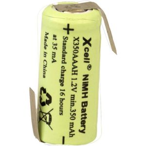 XCell X1/2AAAH-350-LFZ Speciale oplaadbare batterij 1/2 AAA Z-soldeerlip NiMH 1.2 V 350 mAh