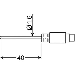 Greisinger GLF 401 MIN Luchtsensor -25 tot 70 °C Sensortype Pt100