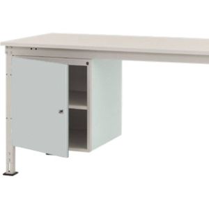 Manuflex ZB4965.7035 Behuizing onderbouw universele stationair, gebruiksh. 500 mm met 1 deur links draaiend. Voor tafel diepte 1000 mm