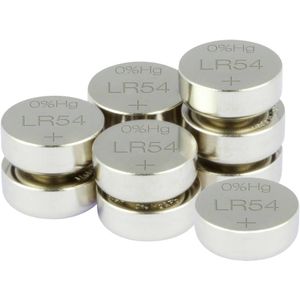 GP Batteries Knoopcel LR54 1.5 V 10 stuk(s) Alkaline GP189ASTD519C10