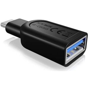 ICY BOX USB-C Adapter [1x USB-C stekker - 1x USB 3.2 Gen 1 bus A (USB 3.0)] IB-CB003, Adapterdongle USB 3.0 Type-C Stecker zu USB 3.0 Type-A Buchse
