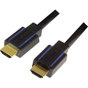 LogiLink CHB005 HDMI-kabel HDMI Aansluitkabel HDMI-A-stekker, HDMI-A-stekker 3.00 m Zwart