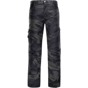 Stenso 4831-L Camouflage-kraagbroek met camouflage-patroon, met versterkte knieën, 65% polyester, 35% katoen, 190 g/m2, maat L Camouflage Maat: L