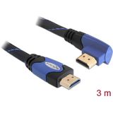 Delock 82957 HDMI-kabel HDMI Aansluitkabel HDMI-A-stekker, HDMI-A-stekker 3.00 m Zwart