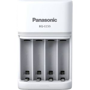 Panasonic Eneloop Smart en Snelle Oplader (BQ-CC55E) - wit