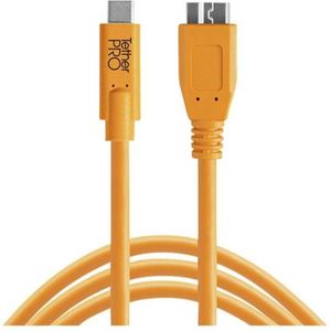 Tether Tools USB-kabel USB-C stekker, USB-micro-B 3.0 stekker 4.60 m Oranje CUC3315-ORG
