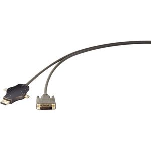 Renkforce RF-3909366 Cable sharing Aansluitkabel [1x DVI-stekker 24+1-polig - 3x Mini-DisplayPort stekker, DisplayPort stekker, USB 3.2 Gen 2 stekker C (USB