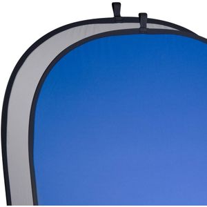 Walimex Vouwbare achtergrond (l x b) 210 cm x 180 cm Grijs, Blauw