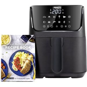 Princess 01.182031.01.001 Airfryer 1350 W Timerfunctie, Instelbare temperatuur, Heteluchtfunctie, Oververhittingsbeveiliging, Anti-aanbaklaag, Met display Zwart