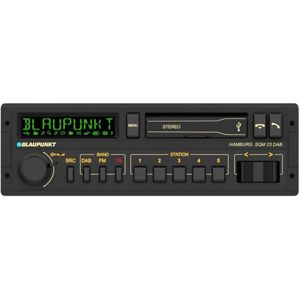 Blaupunkt Hamburg SQM 23 DAB Autoradio enkel DIN DAB+ tuner, Retrodesign, Aansluiting voor stuurbediening, Bluetooth handsfree