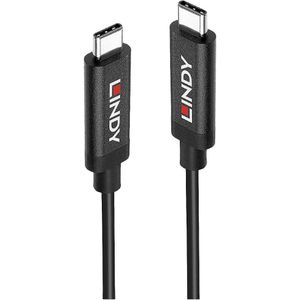 LINDY USB-kabel USB 3.2 Gen2 (USB 3.1 Gen2) USB-C stekker, USB-C stekker 5.00 m Zwart 43308