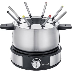 Severin FO 2471 - Fondue/Crepe Combi - RVS/Zwart