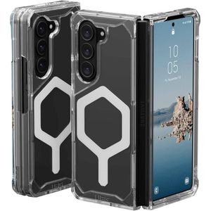 Urban Armor Gear Plyo Pro Case Backcover Samsung Galaxy Z Fold5 Ice, Zilver MagSafe compatible, Stootbestendig